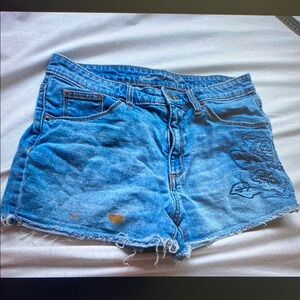 Blue Denim Women's Shorts
